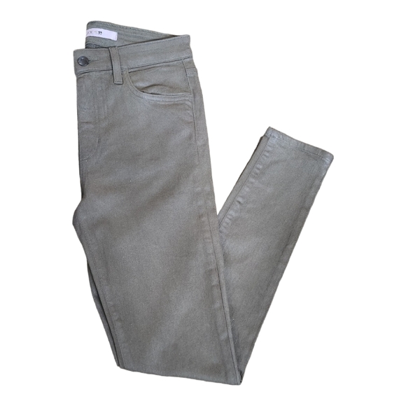 Joe's High Rise Coated Skinny Jeans in Autum Sage - Picture 4 of 7